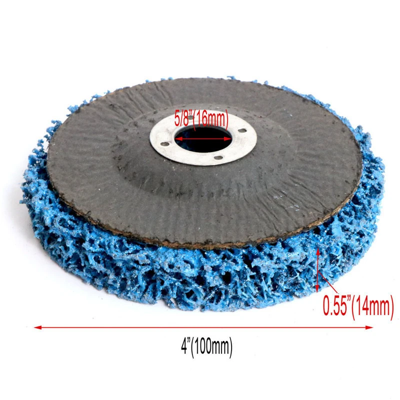 1Pcs Coral Disc 100*16mm/125*22mm/115*22mm Poly Strip Disc Abrasive Wheel Paint Rust Removal Clean For Angle Grinder 46 Grit images - 6
