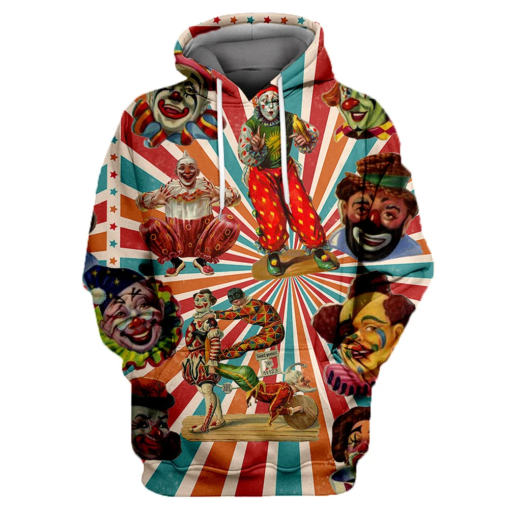 

Playground Circus Clown 3D Full Printed Jacket Men/Women Hip Hop Boy Hoody Casual Streetwear Sweatshirts Punk Men's Clothing T18