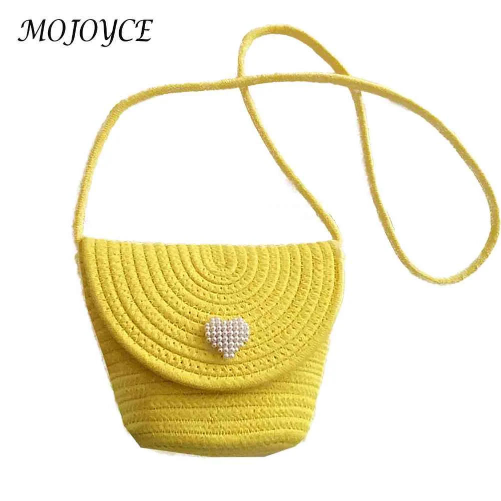 

Fashion Women Straw Weave Bucket Bag Pearl Heart Female Shoulder Crossbody Bags for Women Fashionable Decoration