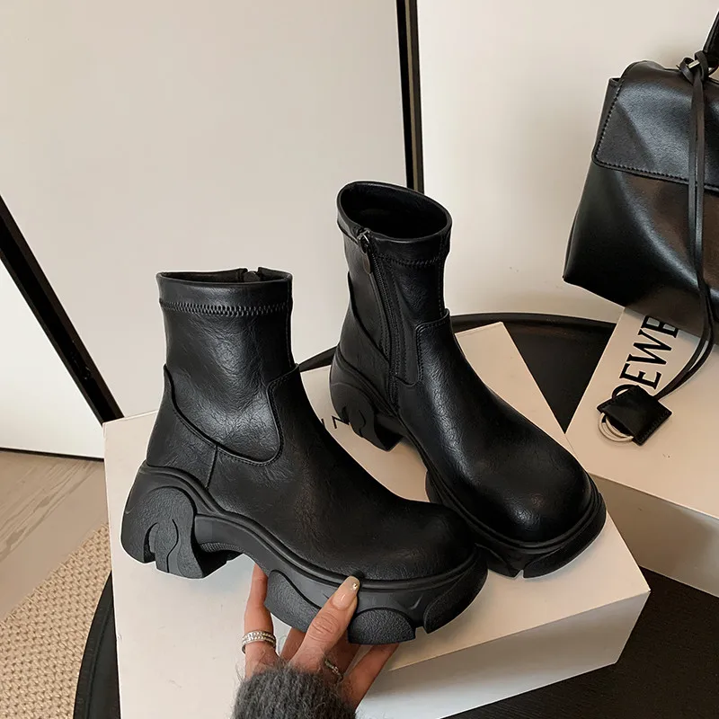 MKKHOU модные сапоги до колена женские новые высококачественные высокие из