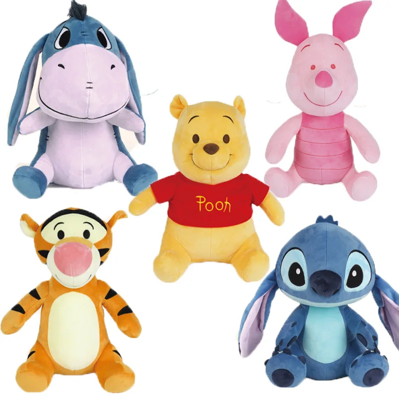 

Disney 1piece winnie bear mickey tigger Eeyore donkey Piglet pig Lion King Simba stuffed gift toys boys girl's brithday gift
