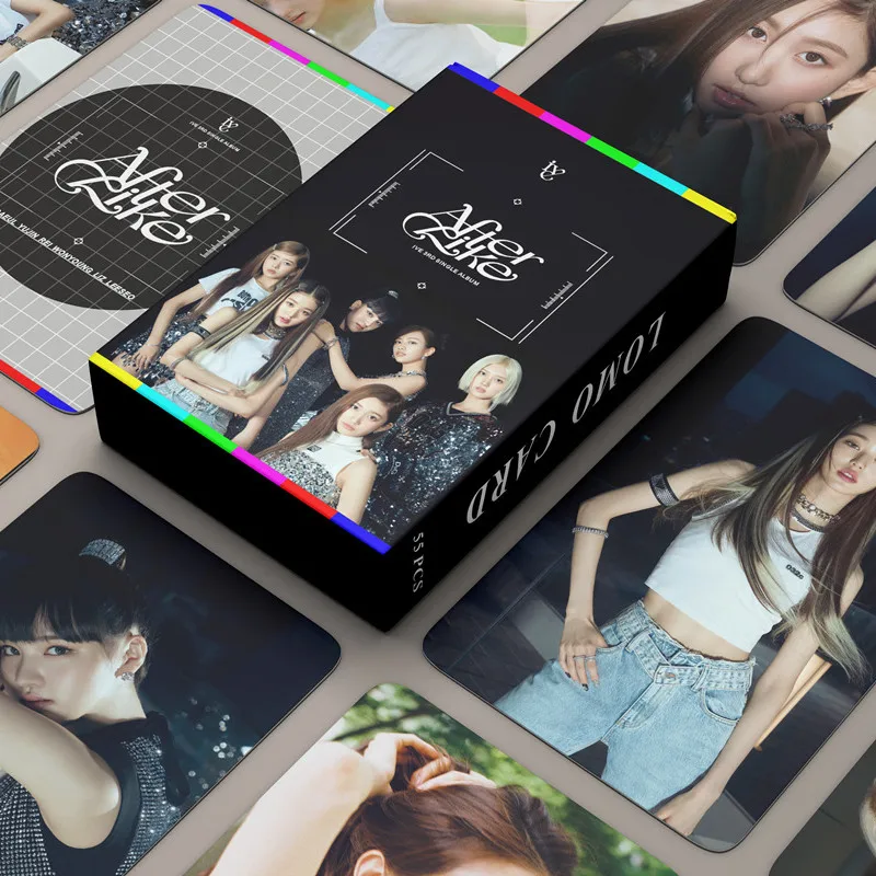 

Поздравительные открытки Kpop IVE After 11 коллекций 2023 года от SEASON'S, высококачественные открытки Lomo с принтом, фотооткрытка, модная поклонная Подарочная открытка, 10 коробок
