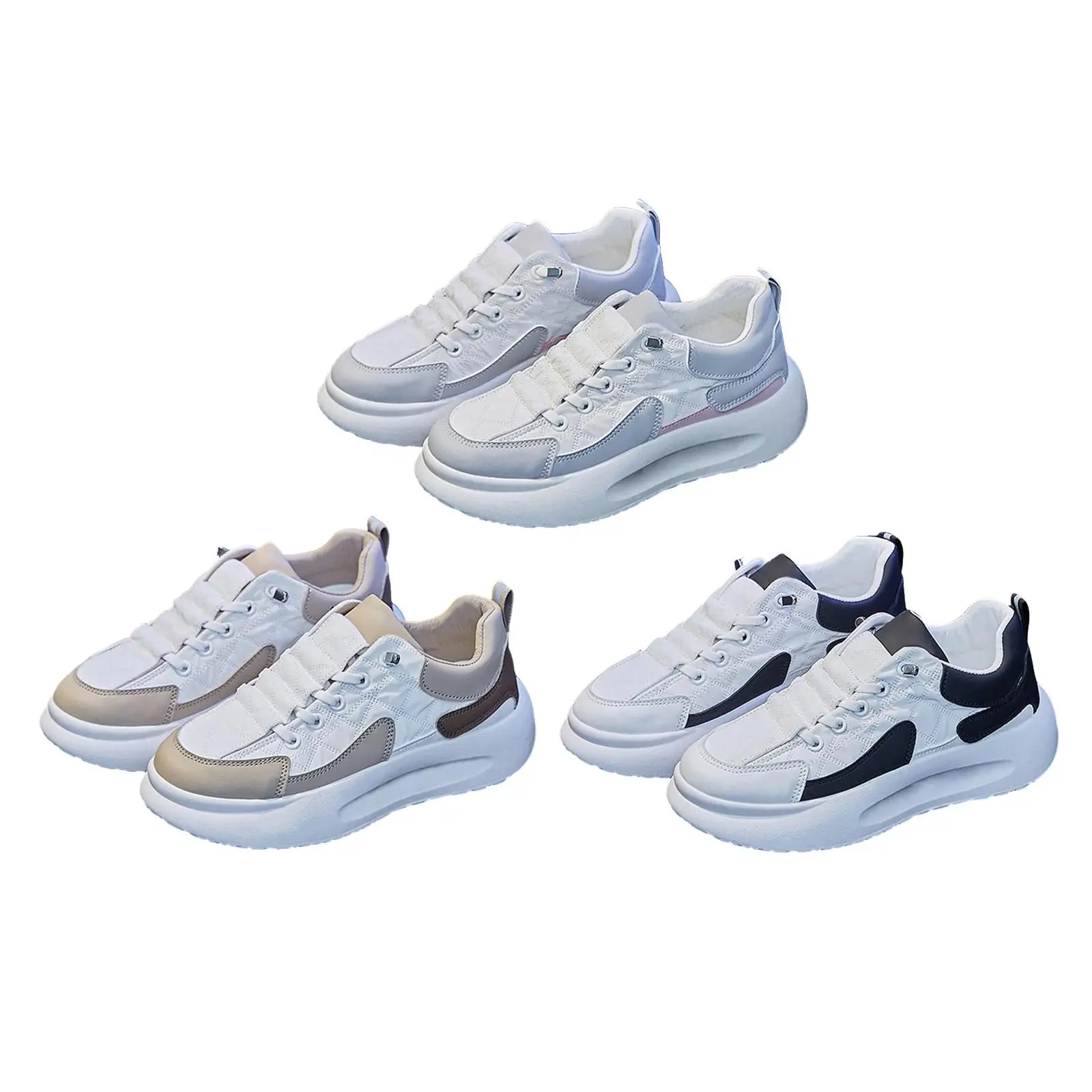 

Youth Women Casual Shoes Rubber Soles Fashion PU Shoes for Hiking Walking Workout
