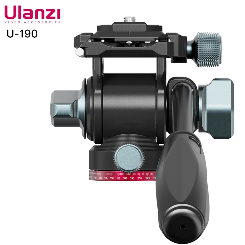 

Ulanzi U-190 Panoramic Tripod Head Hydraulic Fluid Video Damping Head For Tripod Monopod Holder Stand Mobile SLR DSLR Camera