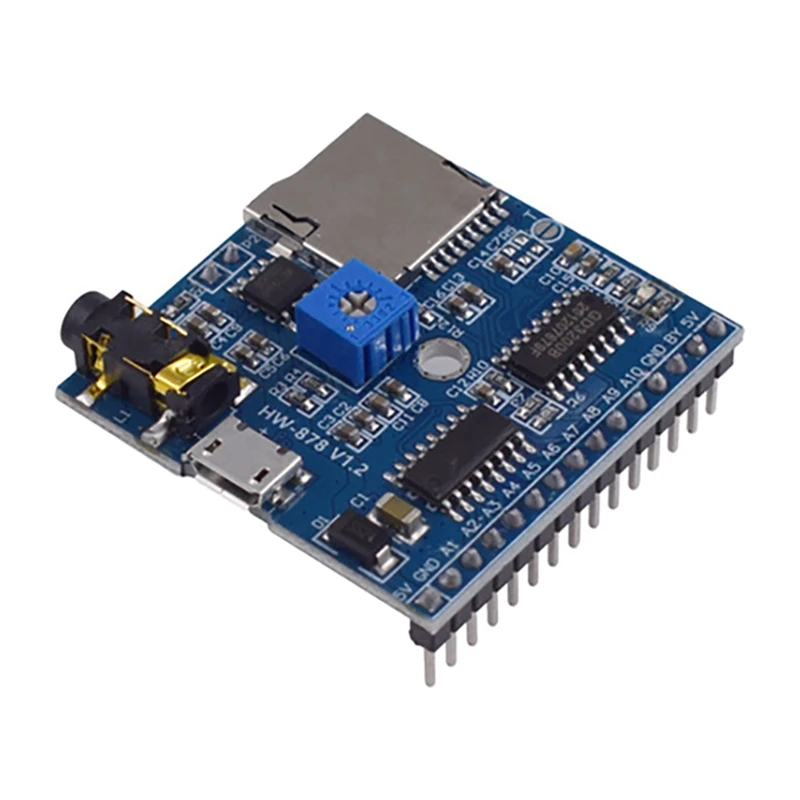 

Модуль воспроизведения голоса, MP3 подсказка, пусковой механизм, голосовой модуль диктор для Arduino