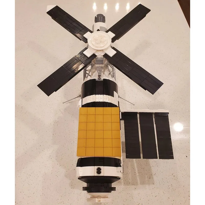 Фото Креативные космические украшения MOC Skylab, модель космической станции, набор строительных блоков, сделай сам, сборочные игрушки, технология, праздничный подарок №2