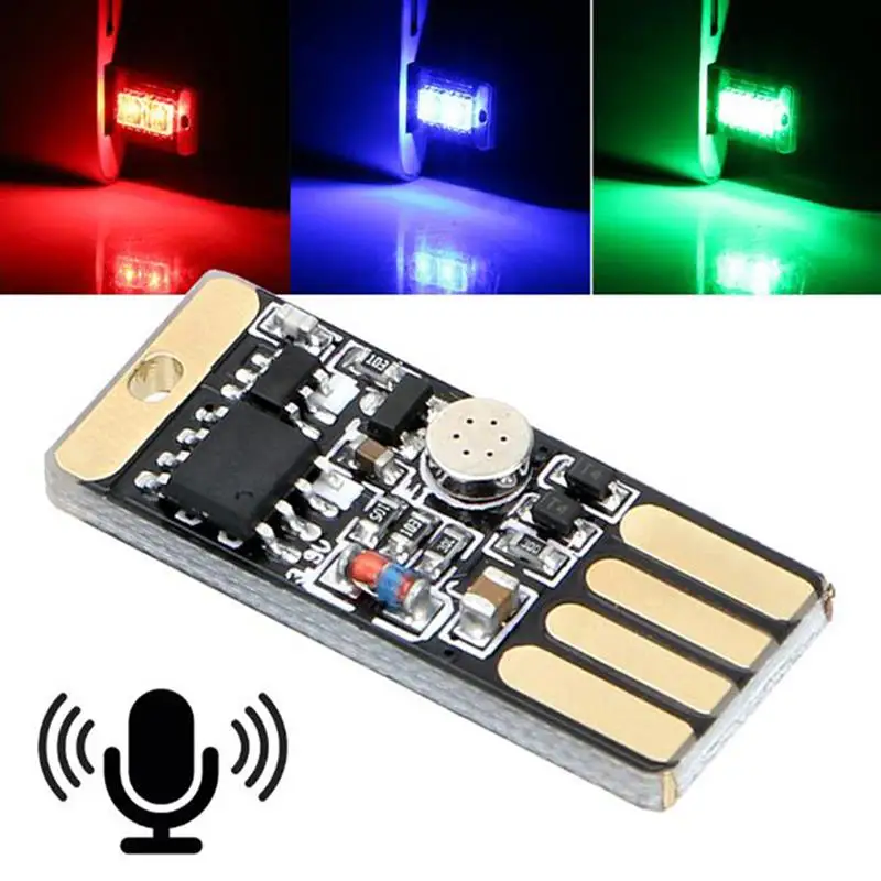 

4pcs USB Light Atmosphere Light Interior Led Light RGB Night Led Decoration Lamp