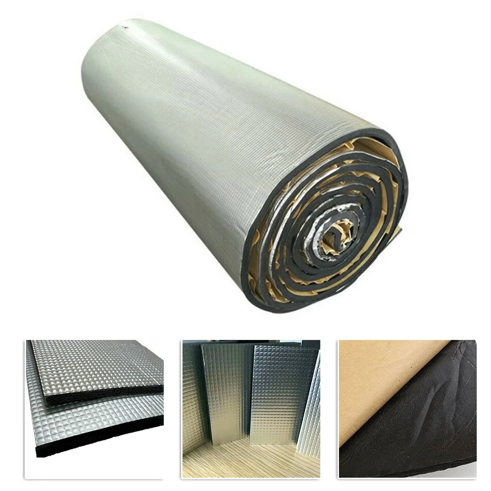 

Floors Car Sound Heat Insulation Mat Hood Insulation Mat Parts Replacement Sound Trunk 5Pcs Universal 7mm Accessory