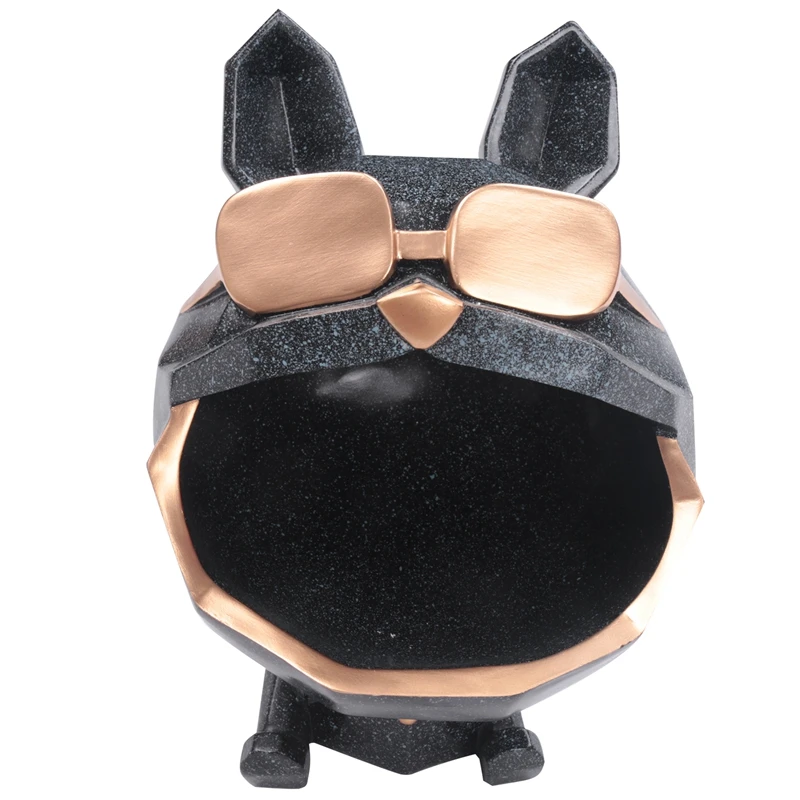 

Контейнер для хранения в виде бульдога, контейнер для хранения искусственных и ключей, украшение в скандинавском стиле с изображением живо...