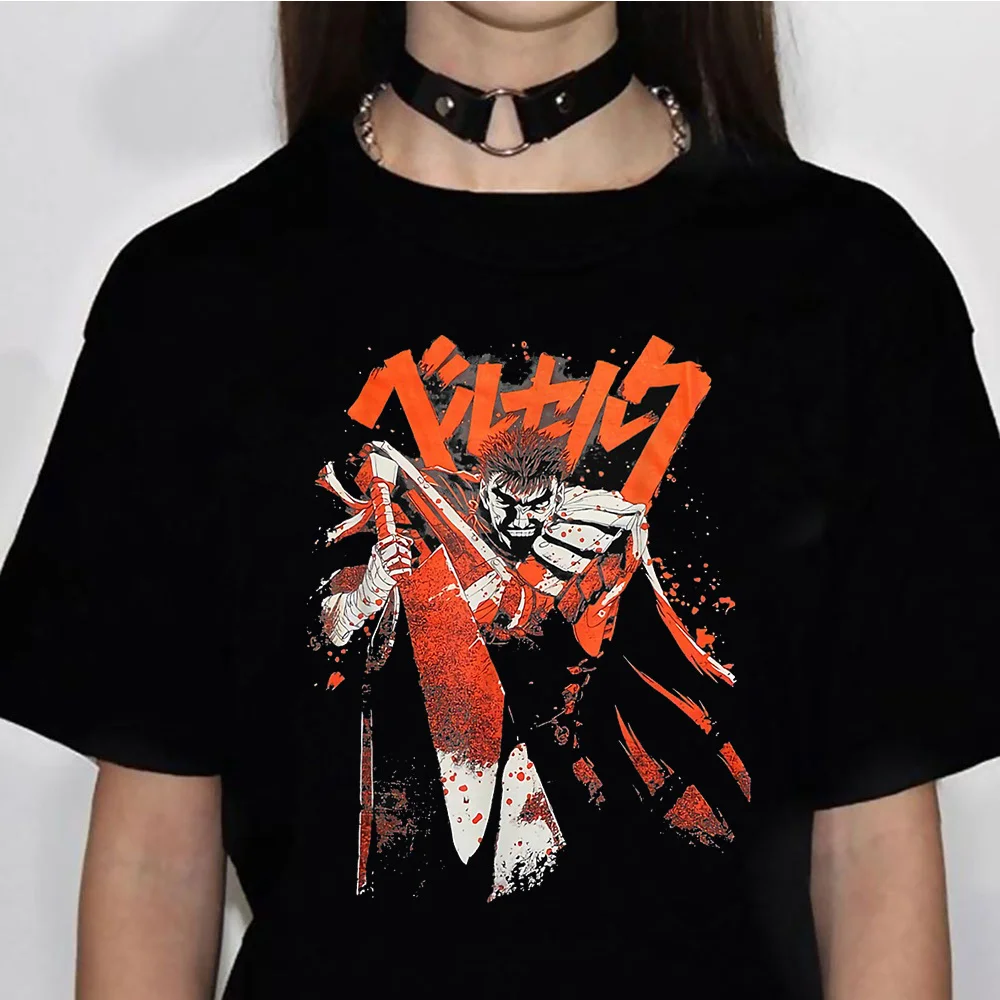 

Berserk tshirt women comic funny anime t-shirts girl funny clothing