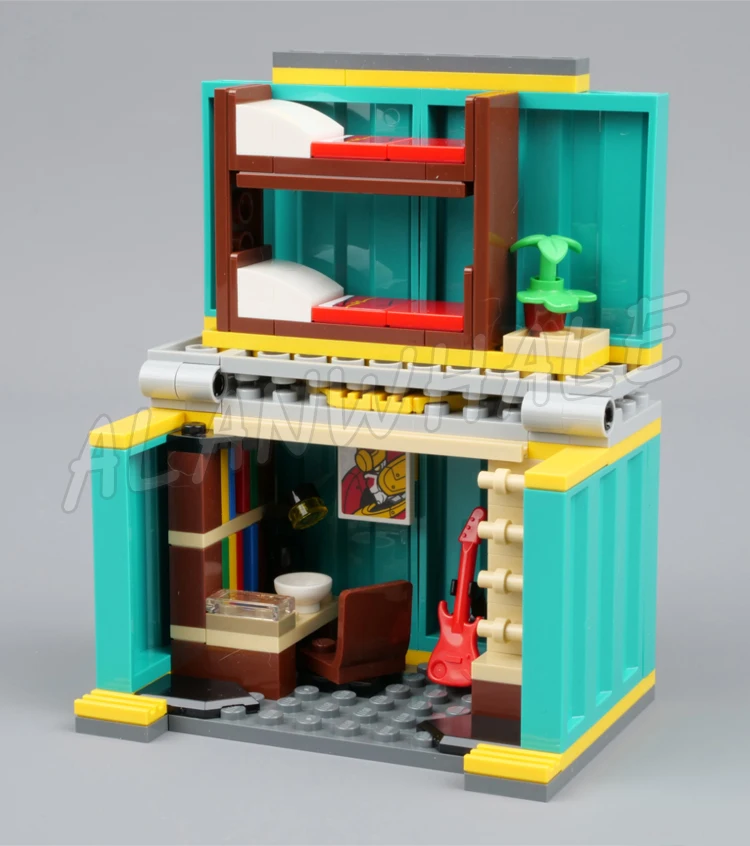 1508 шт. Monkie Kid Team Dronecopter грузовые контейнеры аркадная машина двухъярусные кровати