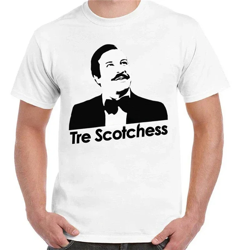 Отвлекательная Оригинальная футболка с надписью TRE SCOTCHESS CALBONI FANTOZZI брендовая