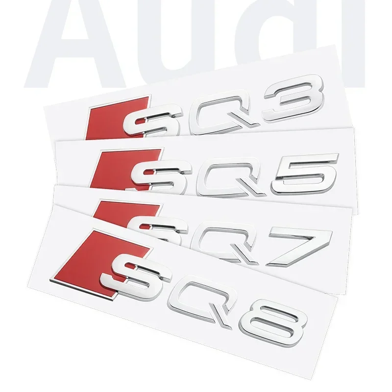 3D ABS клейкая черная наклейка с цифрами для багажника автомобиля Audi SQ3 SQ5 SQ7 RSQ3 RSQ7