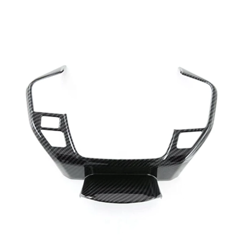 

Car Carbon Fiber Steering Wheel Panel Cover Trim Decoration Frame Sticker For Toyota Bz4x 2022 2023