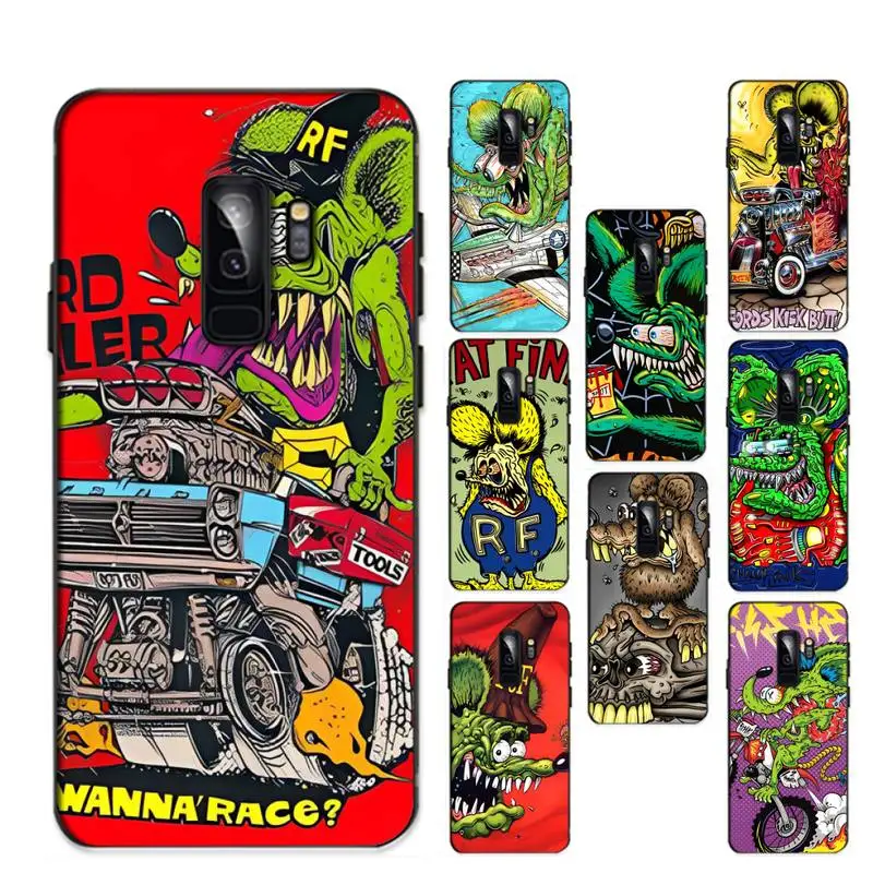 

Rat Fink Phone Case For Samsung S 9 10 20 21 22 23 30 23plus lite Ultra FE S10lite Fundas