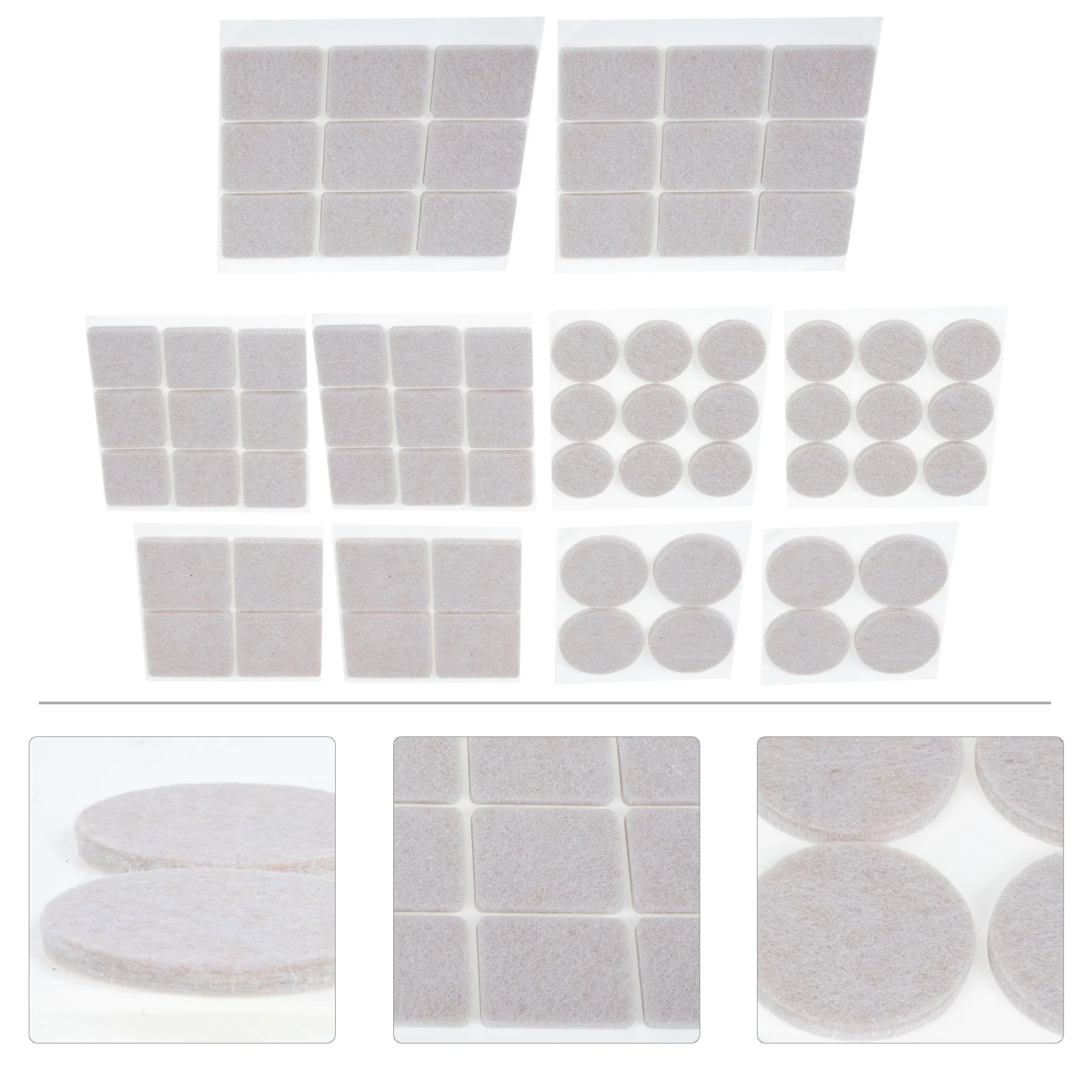 

Furniture Felt Chair Padsleg Pad Feet Foot Table Mats Floor Protectors Covers Protector Non Chairs Slider Moving Resistant Wear