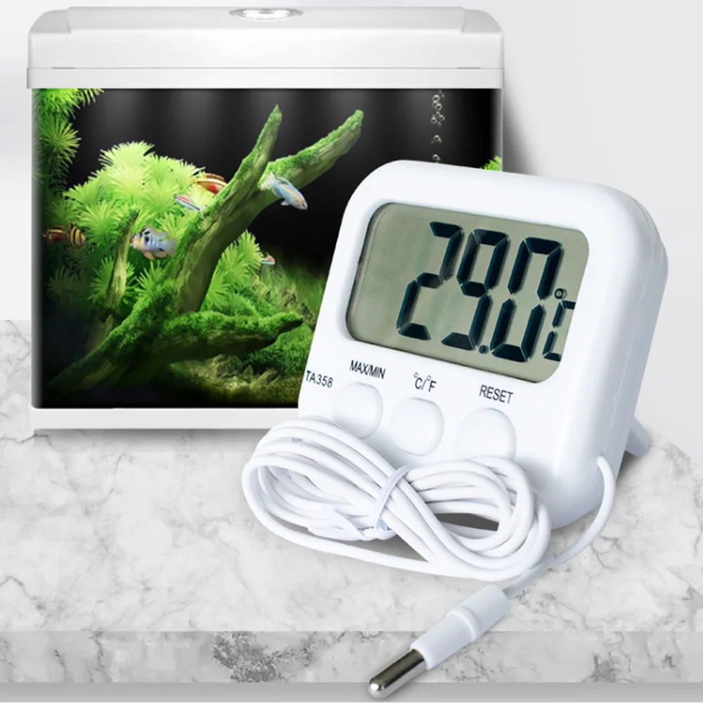 

LCD Digital Display Thermometer Refrigerator Fish Tank Aquarium Electronic High Precision Thermometer With Probe Sensor