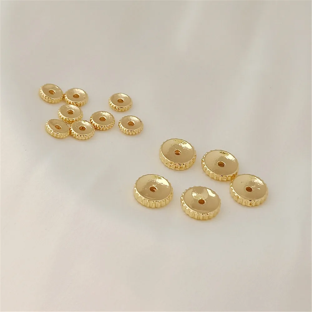 

Бусины-разделители с золотым покрытием 14 к, бусины из бисера, жемчужные браслеты, ожерелья, ювелирные аксессуары ручной работы «сделай сам»