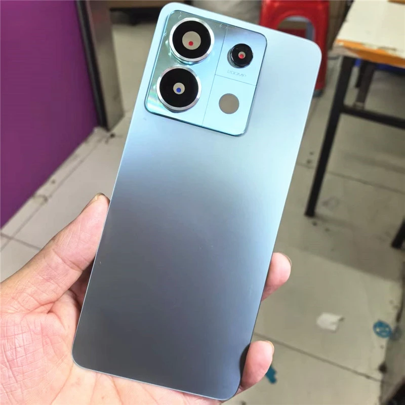 Фото Для Xiaomi Redmi Note 13 Pro 5G 2312DRA50C Стеклянная крышка батарейного отсека Задняя дверь телефона с объективом камеры Запасные части №1
