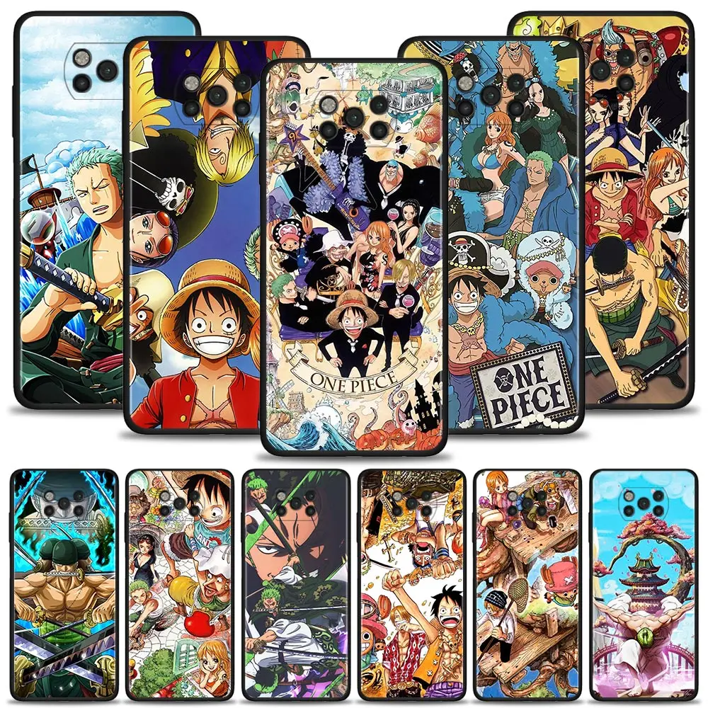 

One Piece Luffy Zoro Family For Xiaomi Mi 12 Pro 12X 11 10T Note 10 A2 Lite 5G 9 SE 9T for Xiaomi Poco X3 NFC M3 M4 Pro 5G Case