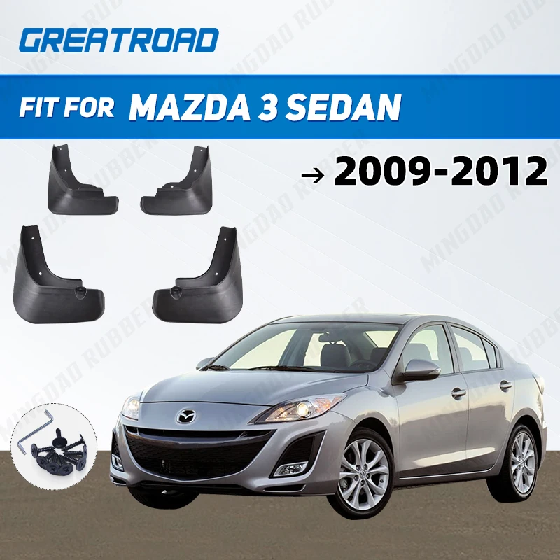 

4 шт. литые автомобильные брызговики для Mazda 3 BL Axela Sedan 2009 2010 2011 2012 2013 брызговики брызговики защитная крышка