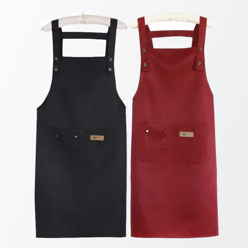 

Master Apron Apron Custom Printed Logo Korean Family Coffee Milk Tea Shop Nail Enhancement Men's And Women's Restaurant Chef