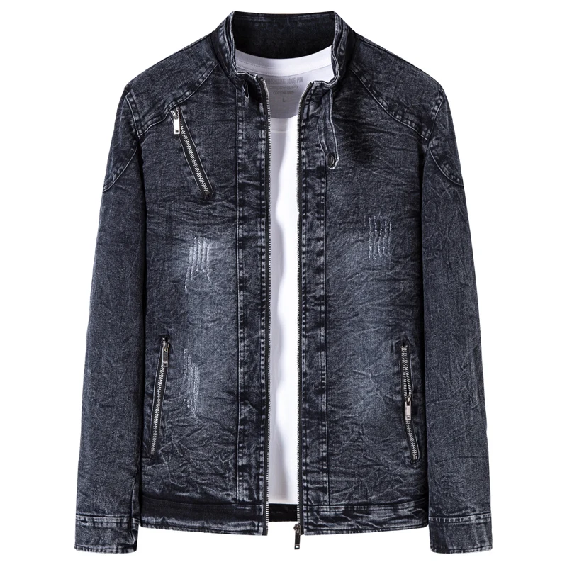 

Denim Jacket Men 2022 Fashion Mens Denim Jackets Slim Fit Mens Jeans Jacket Cotton Outwear Coat Long Sleeve Free Shipping 208