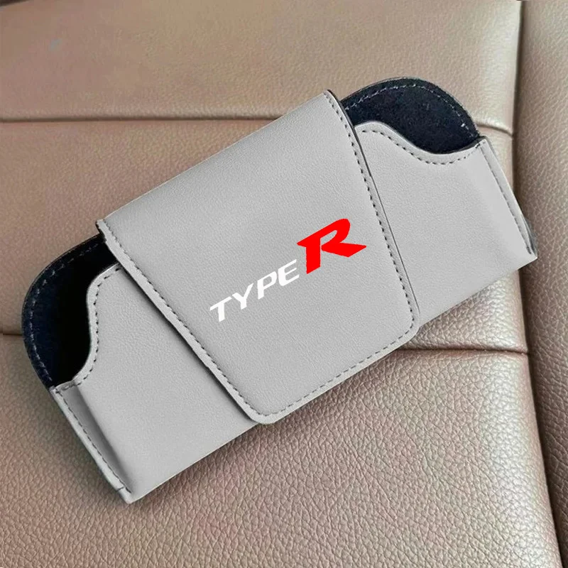 

Чехол для автомобильных очков, держатель из искусственной кожи, многофункциональный зажим для Honda Accord Civic TYPER CRV TYPE R