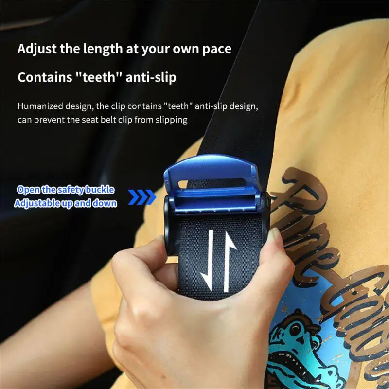 

2Pcs Adjustable Car Seat Belt Limiter Universal Car Seat Belts Clips Safety Adjustable Auto Stopper Buckle Clip Car Belt Buckle