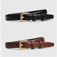 new luxury design classic retro beltversatile decorative women jeans dress waistband new women genuine leather thin belts 1 8cm