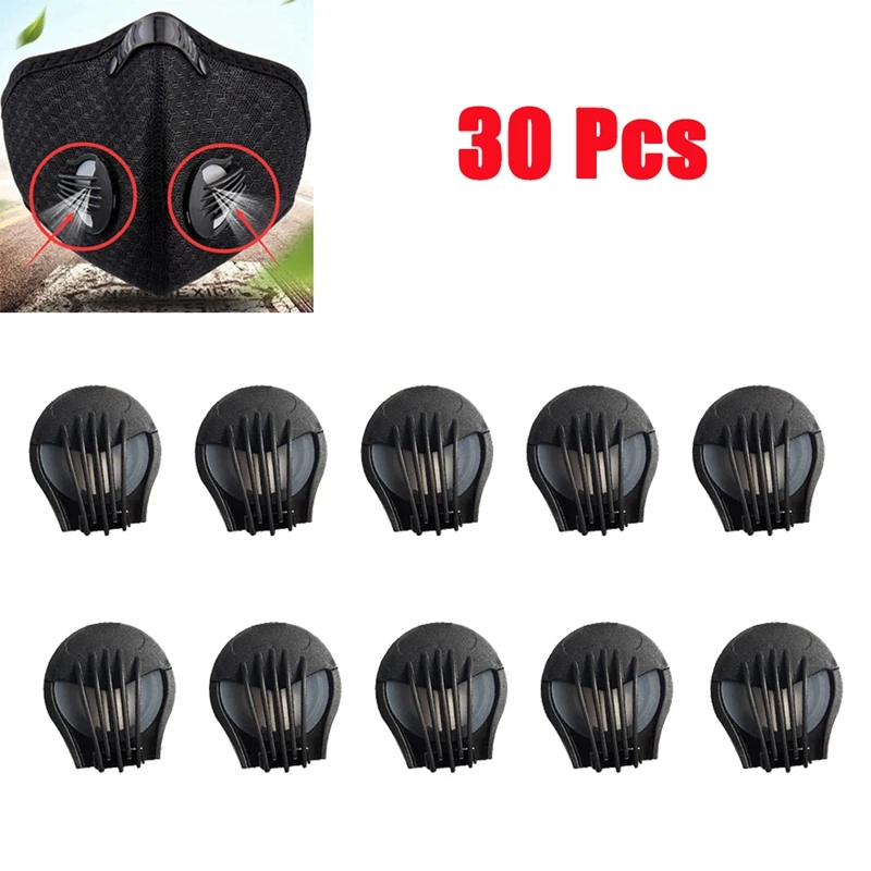 

30PCS Anti Pollution Face Cover Mouth Filter Air Breathing Filter Accessories Face Cover Valves Breathing Cover