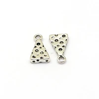 100pcs alloy cheese wedge food snack charms pendants for jewelry making bracelet diy accessories 8x18mm a 0100d