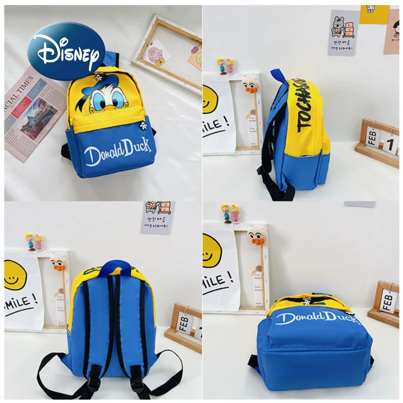 Disney Mickey 2023 New Children's Backpack Cartoon Fashion Boys and Girls Schoolbag Kindergarten Children's Travel Backpack images - 6
