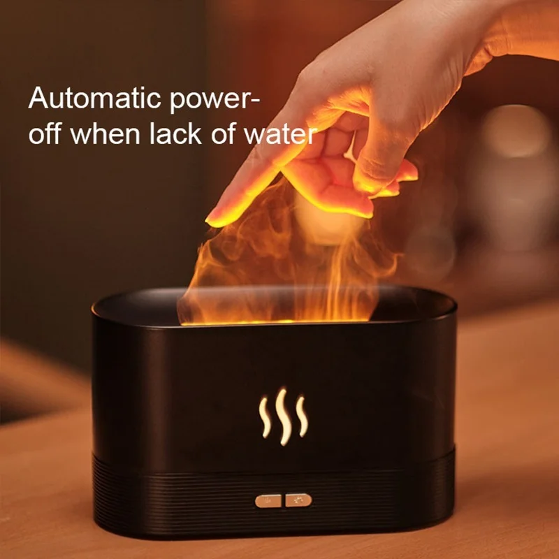 

Luxury Flame Aroma Diffuser Fragrance Difusor for Home Flame Effect Air Humidifier Essential Oil Diffuser with Timer Function