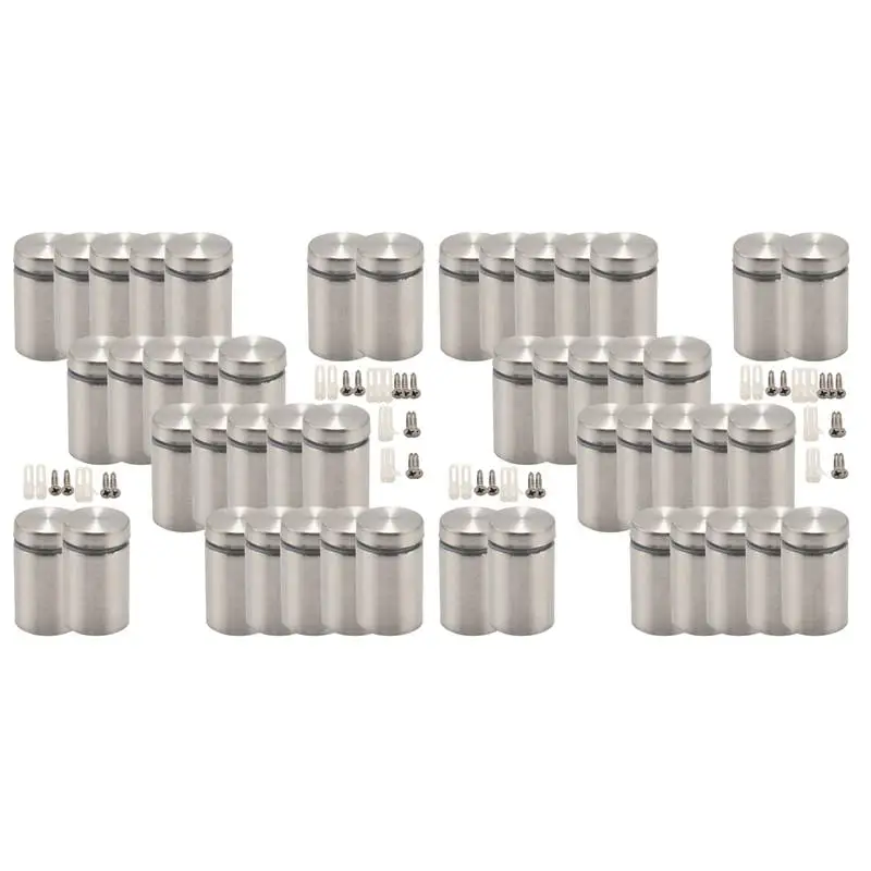 

48 шт. 3/4X1 дюймовые держатели знаков стенные винты стенные держатели винты крепление оборудование рекламное акриловое стекло-стандарт