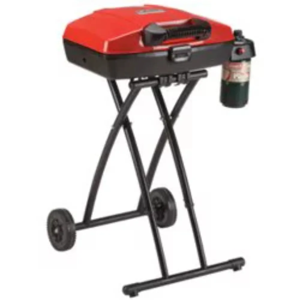 

Portable Sportster 1-Burner Propane Grill with 11,000 BTUs, Red