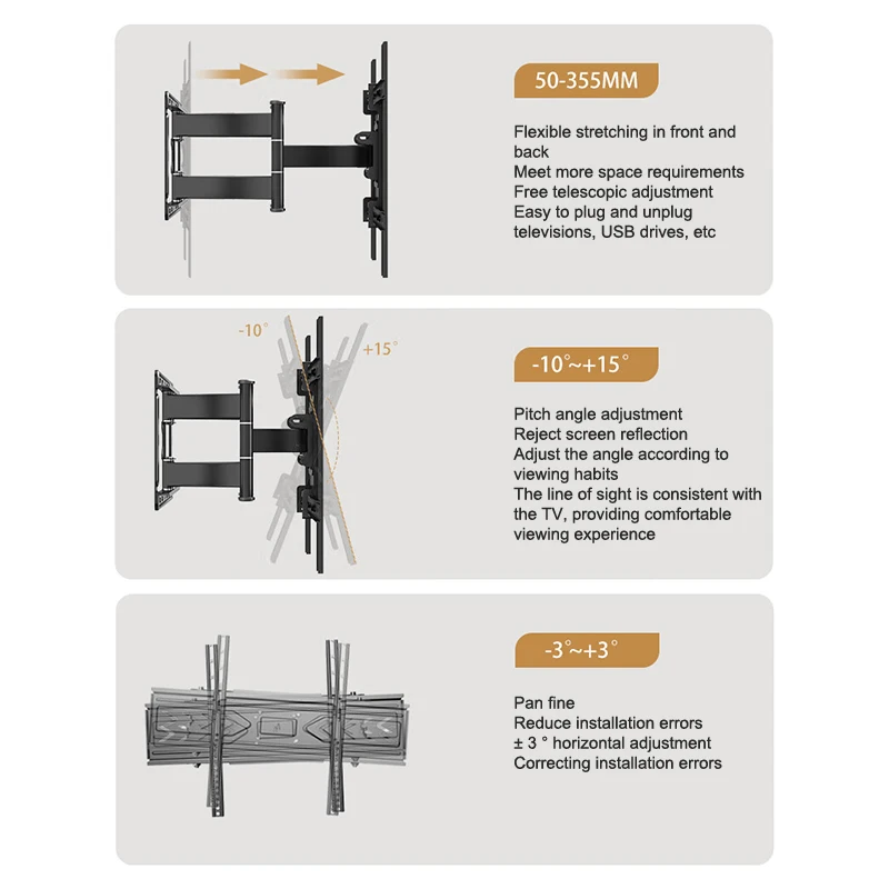 Универсальный настенный кронштейн для телевизора