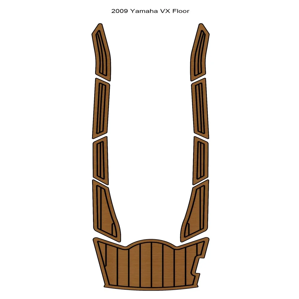 2009 Ya-ma-ha VX Напольный коврик для лодки из пены EVA искусственного тикового дерева