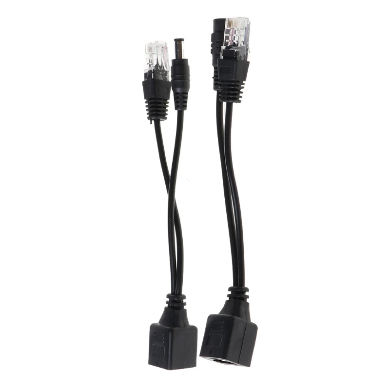 

RJ45 Injector POE Splitter Adapter Cable Kit Passive Power Over Ethernet 12-48V 85DD
