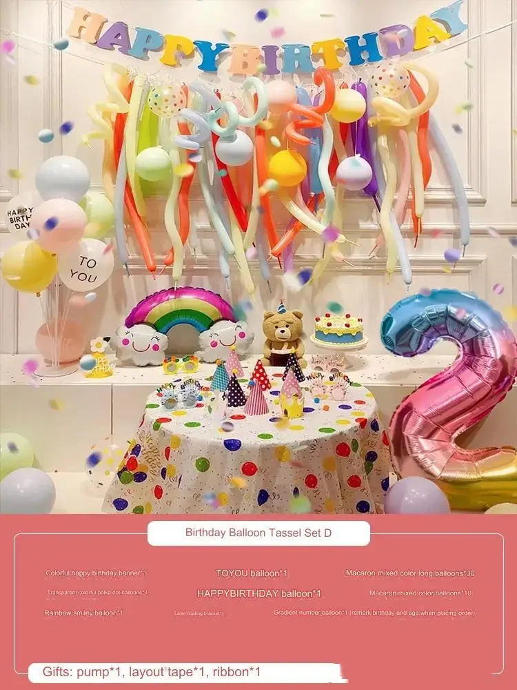 Латексные украшения на первый день рождения