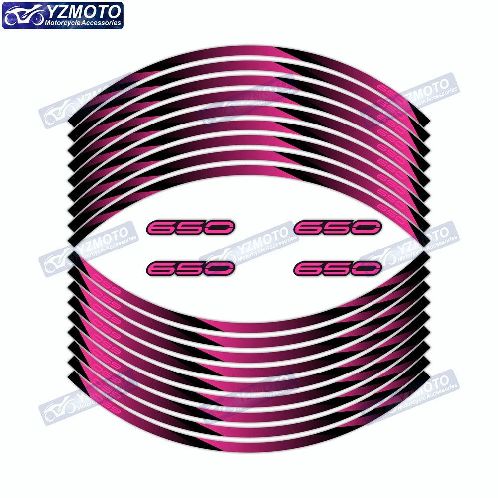 

Для мотоцикла Kawasaki Z650 спереди и сзади 17-дюймовая наклейка на ступицу колеса водостойкая светоотражающая декоративная наклейка на обод логотип наклейка