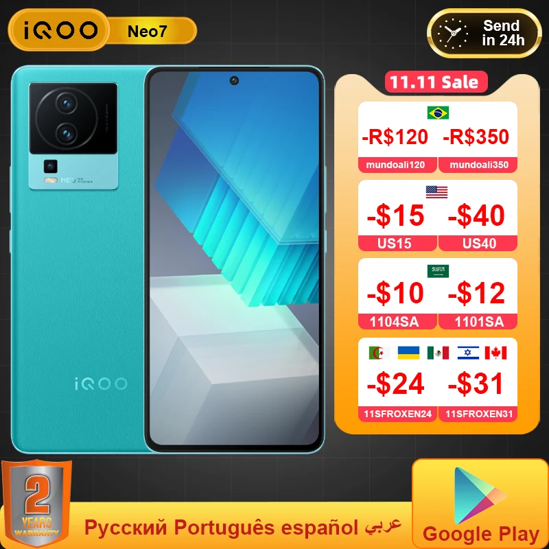 Ceny Vivo IQOO Neo7 Neo 7 5G Telefon Komórkowy Dimensity 9000 Plus 4nm 120W FlashCharge 50MP IMX766V Kamera 6.78 E5 AMOLED NFC Smartphone Tanie Vivo IQOO Neo7 Neo 7 5G Telefon Komórkowy Dimensity 9000 Plus 4nm 120W FlashCharge 50MP IMX766V Kamera 6.78 E5 AMOLED NFC Smartphone