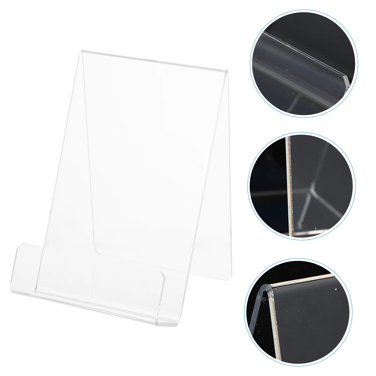 

1PC Display Rack Good Durable Fine Simple Book Holder Acrylic Book Rack Desktop Bookshelf