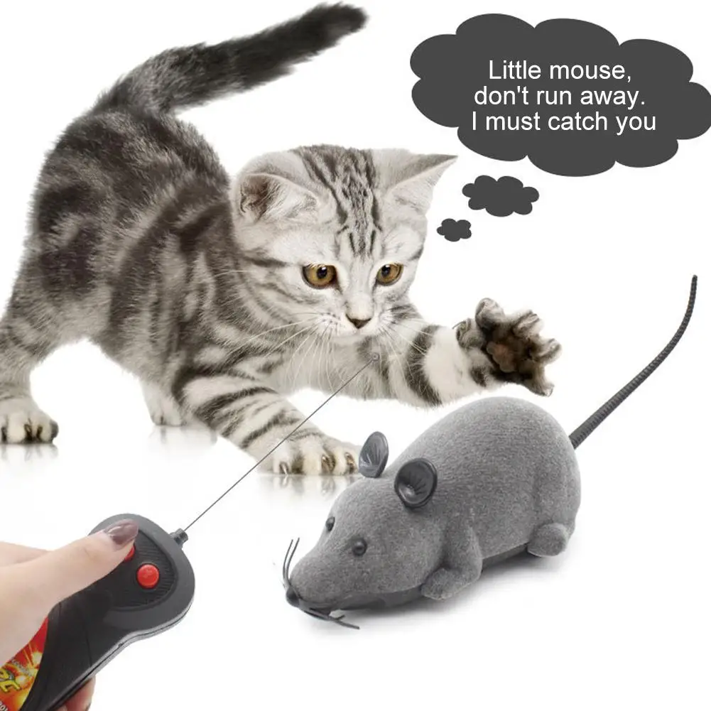 

Mouse Toys Wireless RC Mice Cat Toys Remote Control False Mouse Novelty RC Cat Funny Playing Mouse Toys For kids toys Cats