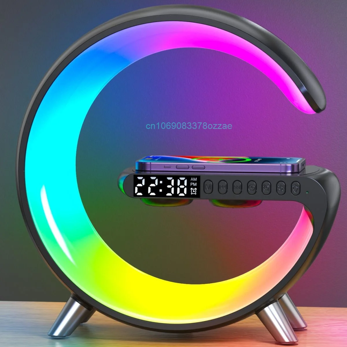 Купи 2023 Charger Speaker 2 In 1 Bluetooth High Definition Stereo Bass Wireless Phone Charger Bedroom Living Room Atmosphere Lighting за 3,954 рублей в магазине AliExpress