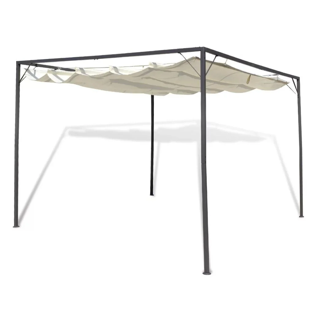 

Garden Gazebo with Retractable Roof Canopy