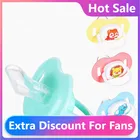 Модная новая Соска из пищевого силикона с круглой головкой для новорожденных Ортодонтическая Соска без бисфенола А безопасный Прорезыватель для ухода детские принадлежности