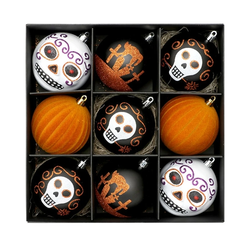 

Halloween Party Tree Ornament Halloween Day Get the Funny Skull Balls Ornament