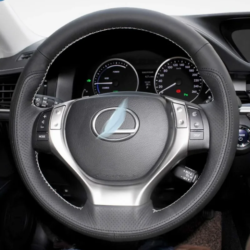 

Автомобильный чехол на руль для Lexus ES350 ES300h GS350 GS450h Base RX350 2013 2014 2015, оплетка, полное покрытие, нескользящие аксессуары