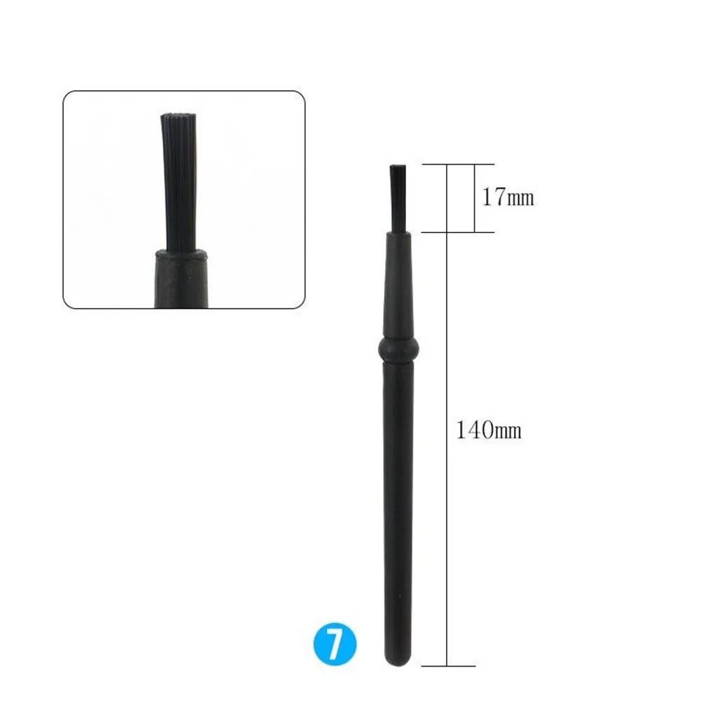 8 шт./компл. портативная пластиковая ручка анти es чистящая щетка набор
